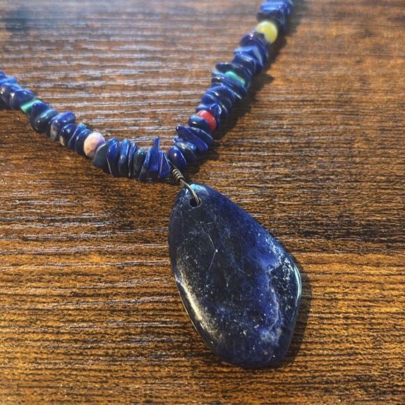 Lapis gemstone necklace - Picture 2 of 6